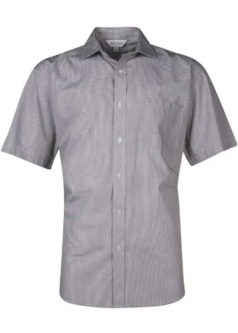 1901S Aussie Pacific Mens Toorak Check Short Sleeve Shirt