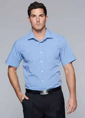 1901S Aussie Pacific Mens Toorak Check Short Sleeve Shirt