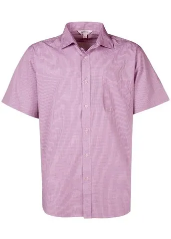 1901S Aussie Pacific Mens Toorak Check Short Sleeve Shirt