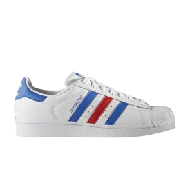 Adidas Superstar 'White Blue Red' sneakers, white