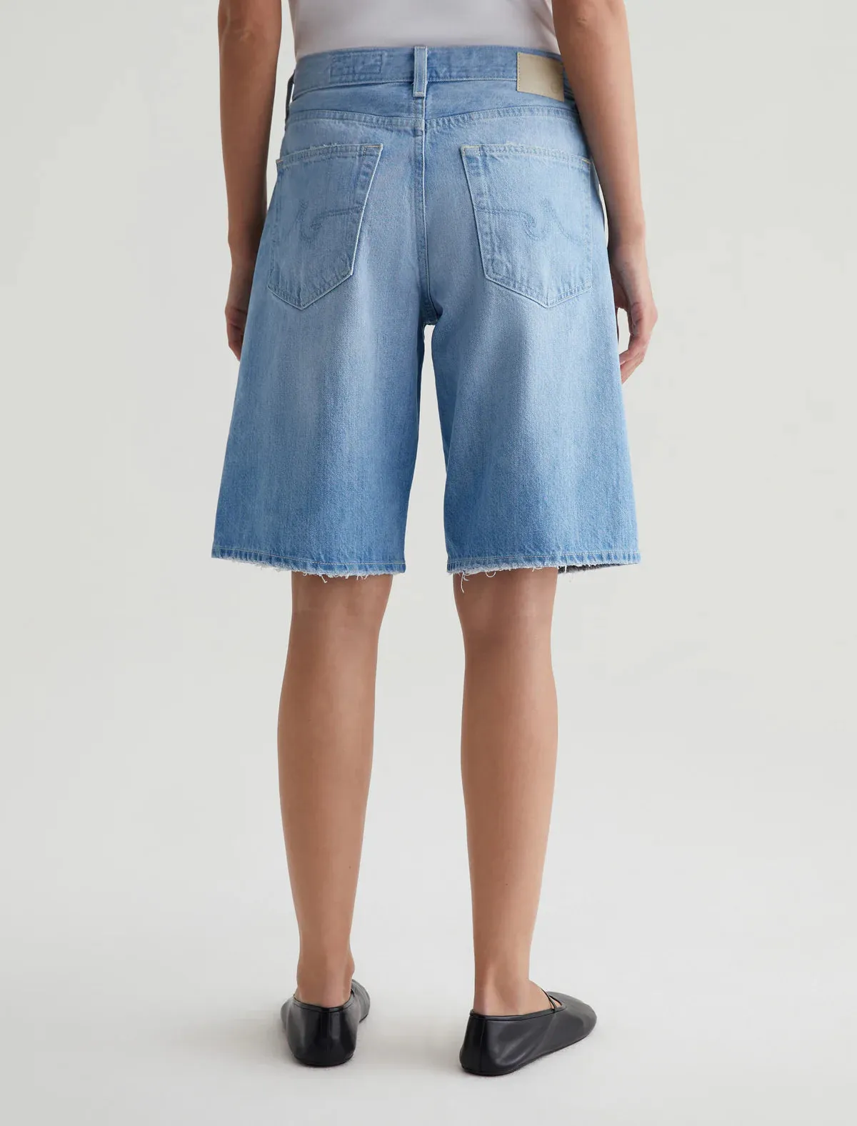 AG Denim Thalia Shorts in Sunset Blue