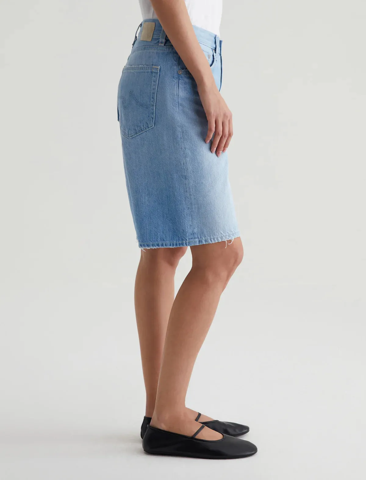 AG Denim Thalia Shorts in Sunset Blue