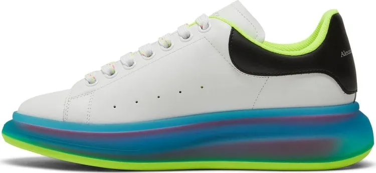 Alexander McQueen Oversized Sneaker Transparent Sole - White Iridescent, white