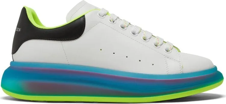 Alexander McQueen Oversized Sneaker Transparent Sole - White Iridescent, white