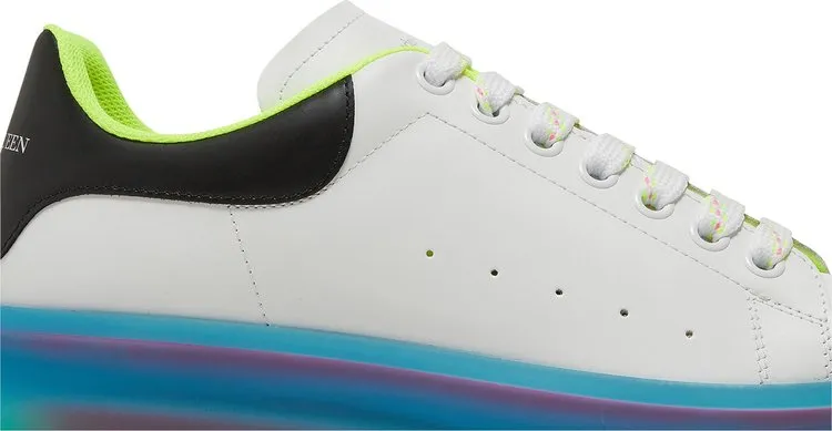Alexander McQueen Oversized Sneaker Transparent Sole - White Iridescent, white