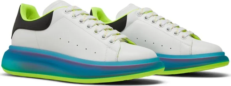 Alexander McQueen Oversized Sneaker Transparent Sole - White Iridescent, white