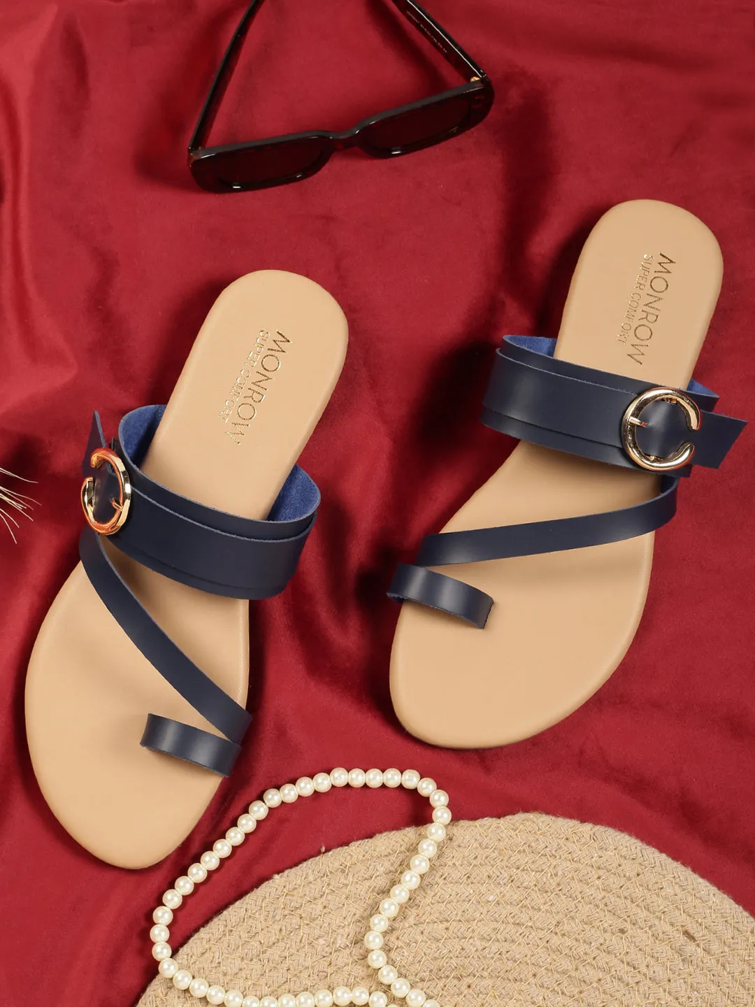 Alivia Navy Flats