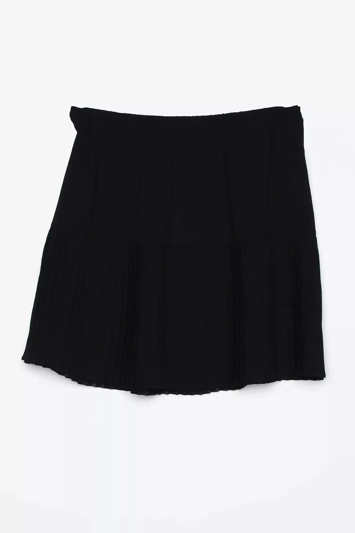 All Inner Pleated Skirt Black