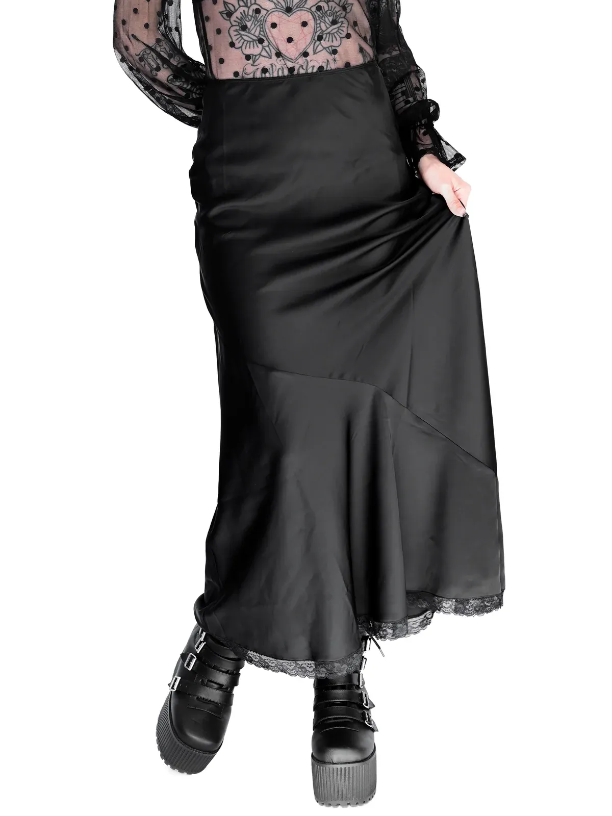 Alyssa Satin Skirt FOXBLOOD