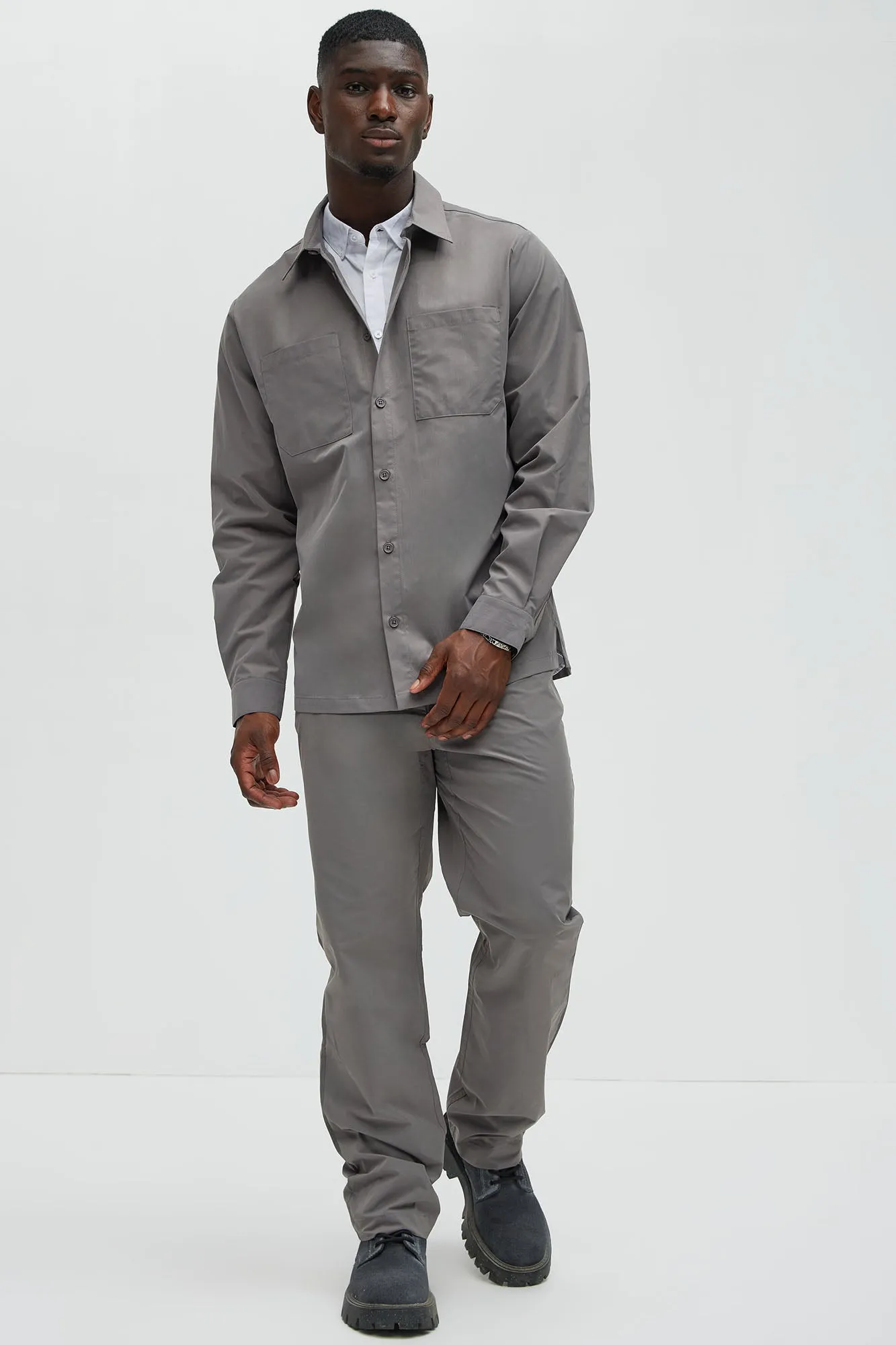 Ansel Tech Straight Commuter Pants - Charcoal