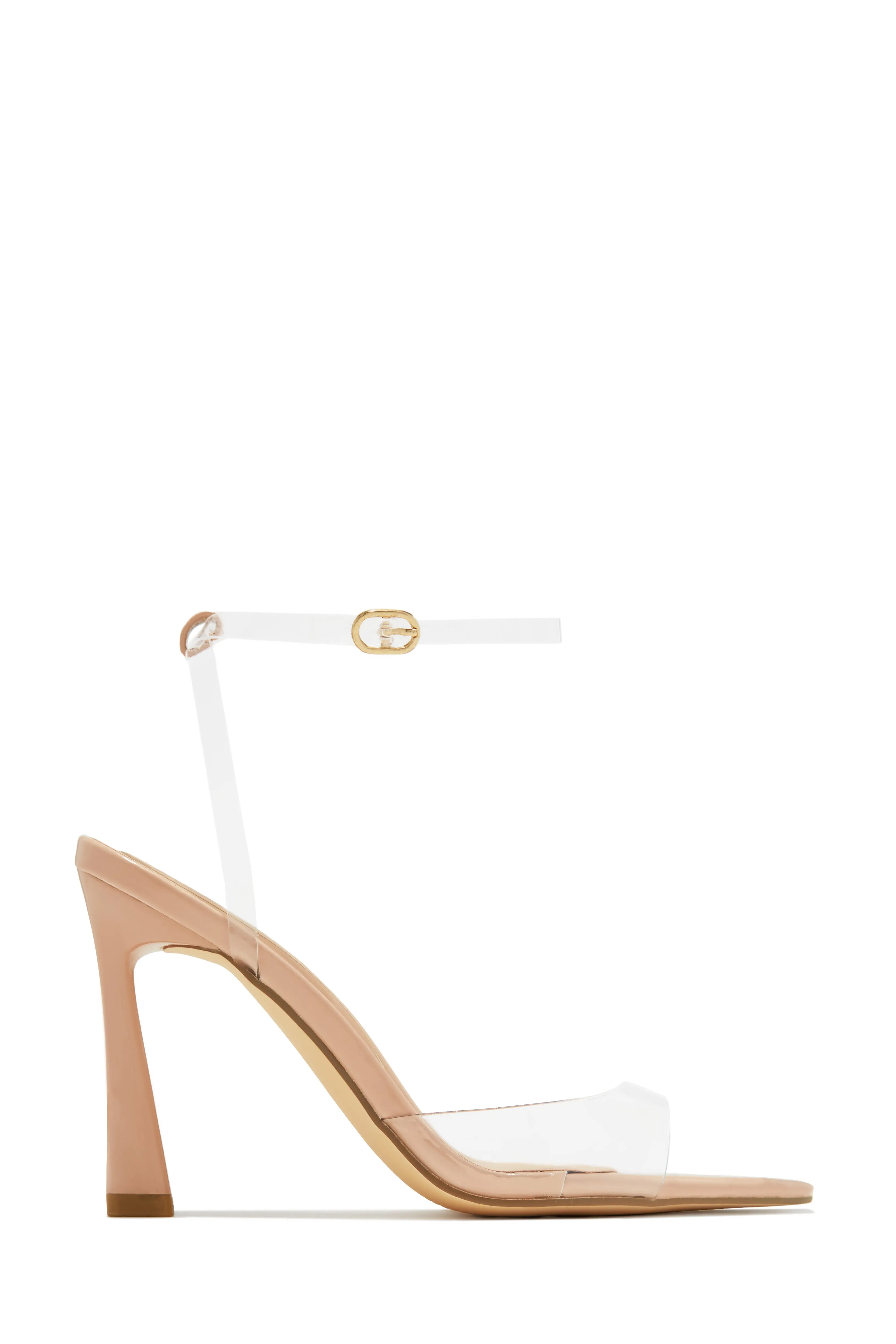 Azani Mary Jane Strap Heels - Nude
