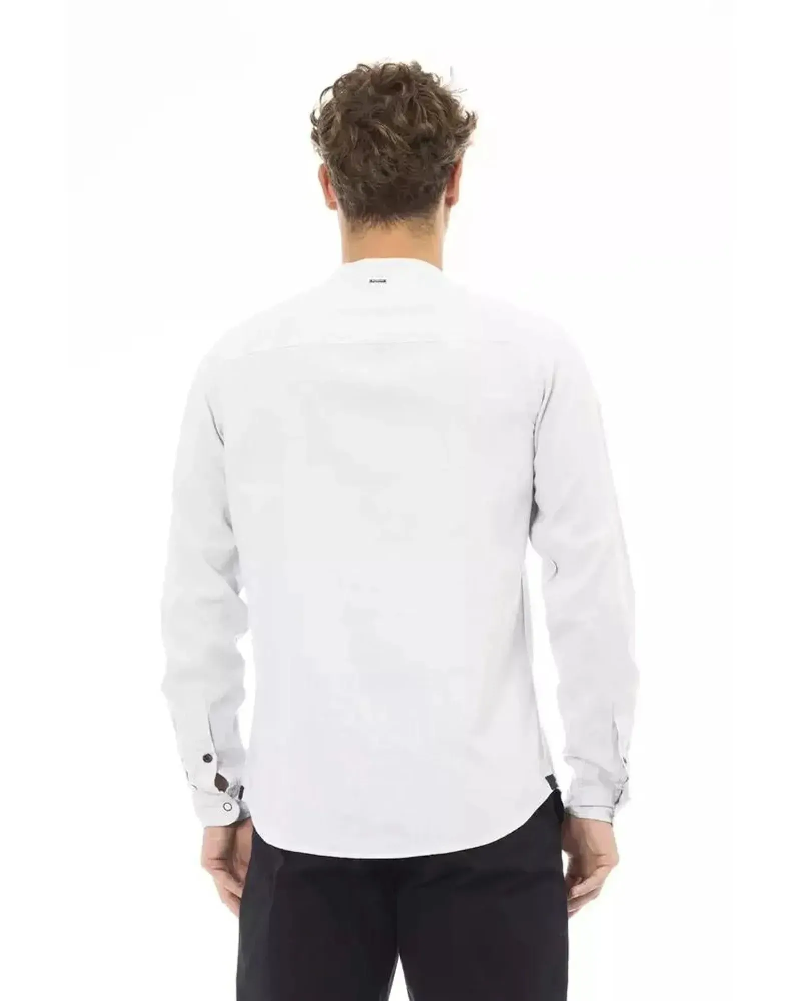 Baldinini Trend Men's White Rayon Shirt - L