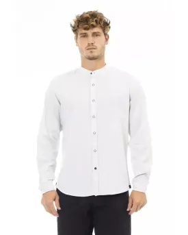 Baldinini Trend Men's White Rayon Shirt - L