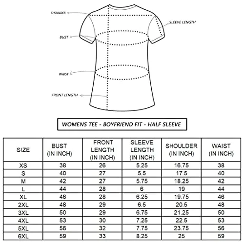 Bewakoof Women's Graphic Printed 100% Cotton T-Shirt - Boyfriend Fit, Round Neck, Half Sleeve