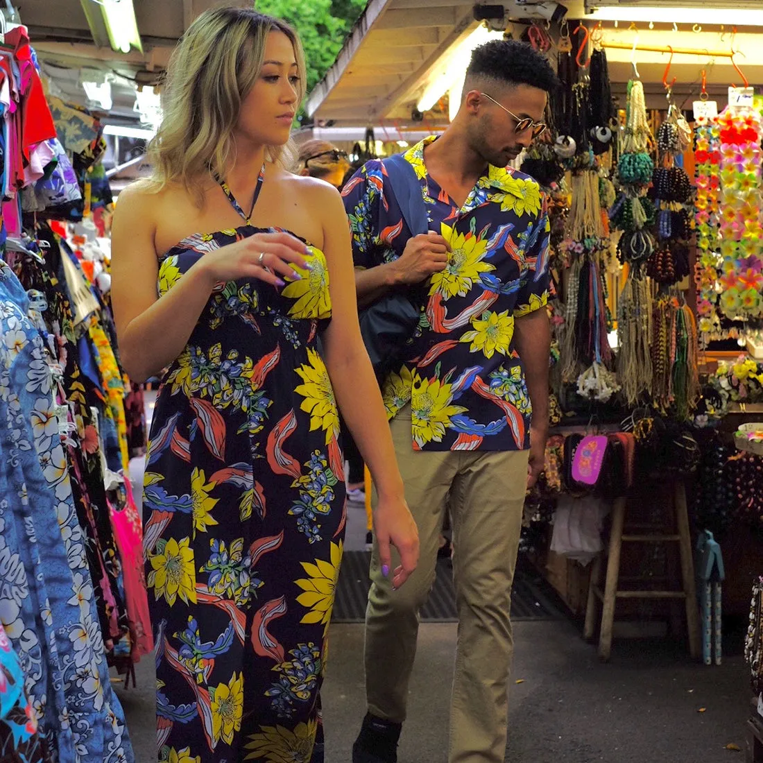 Big Floral (Long Halter Dress)