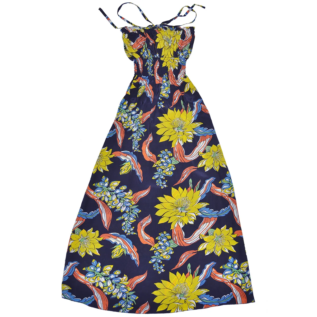 Big Floral (Long Halter Dress)
