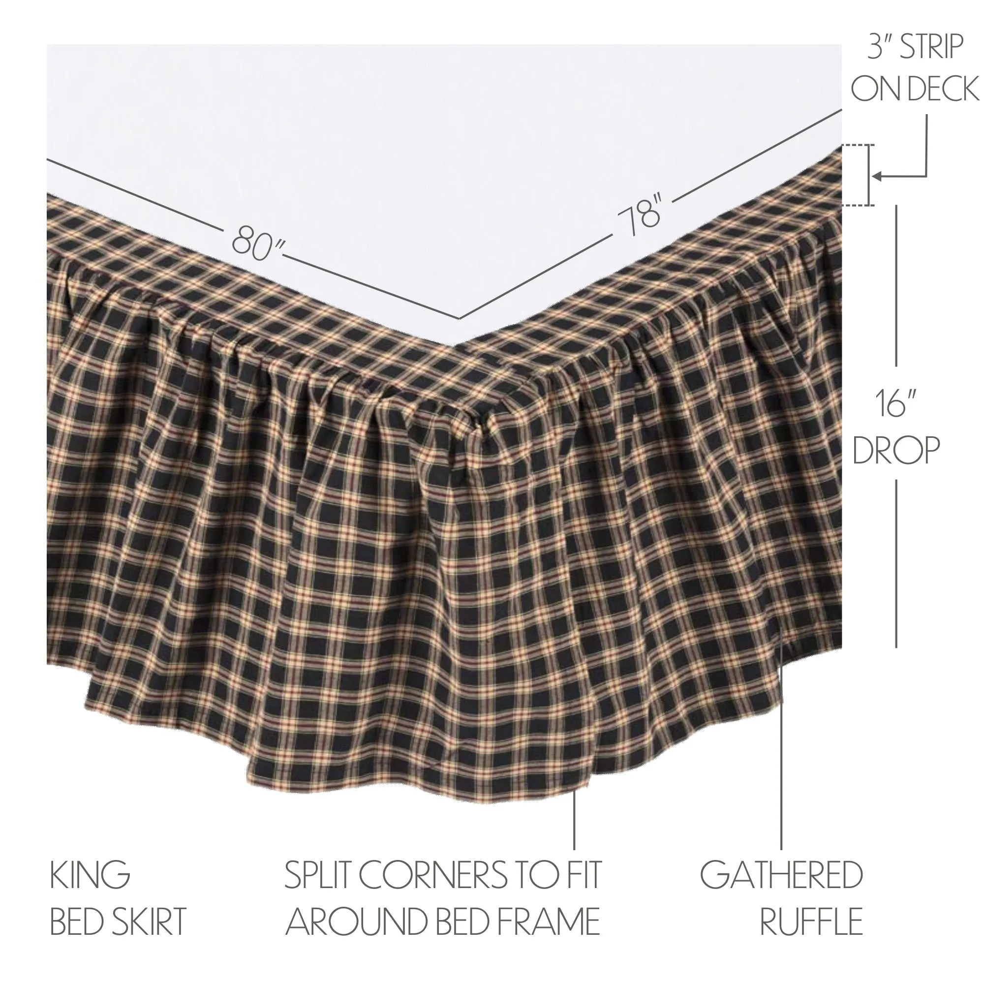 Bingham Star Bed Skirt
