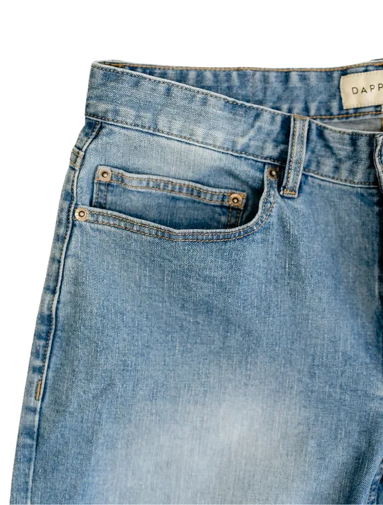 Blue Fade Jean Shorts