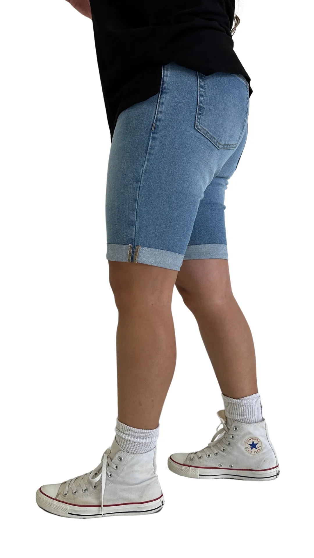 Blue Fade Jean Shorts