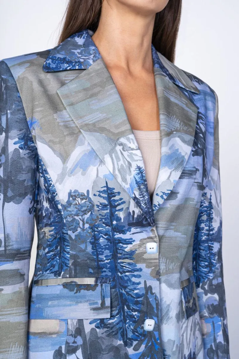 BLUE LANDSCAPE SUIT SET
