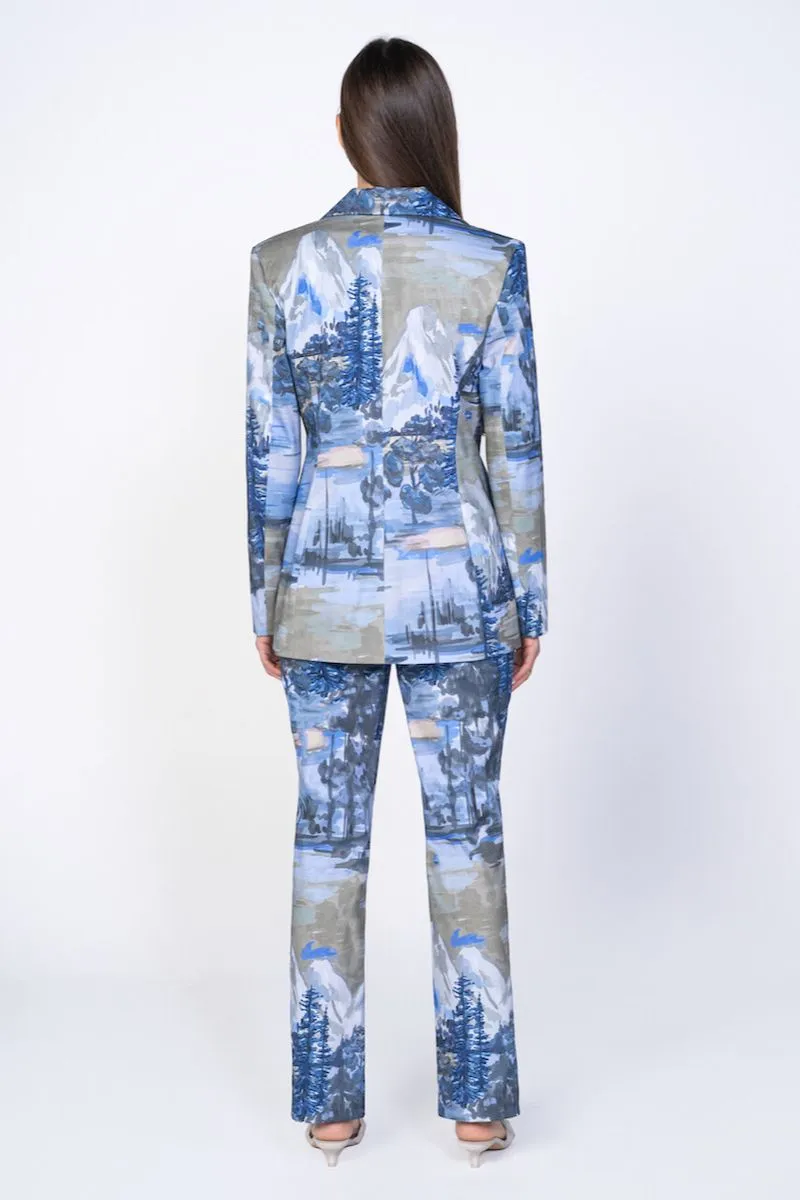 BLUE LANDSCAPE SUIT SET