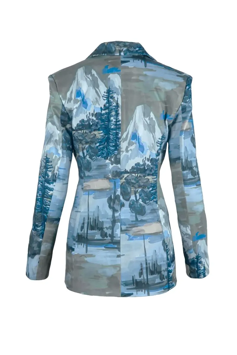BLUE LANDSCAPE SUIT SET