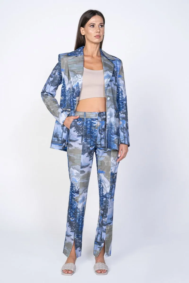 BLUE LANDSCAPE SUIT SET