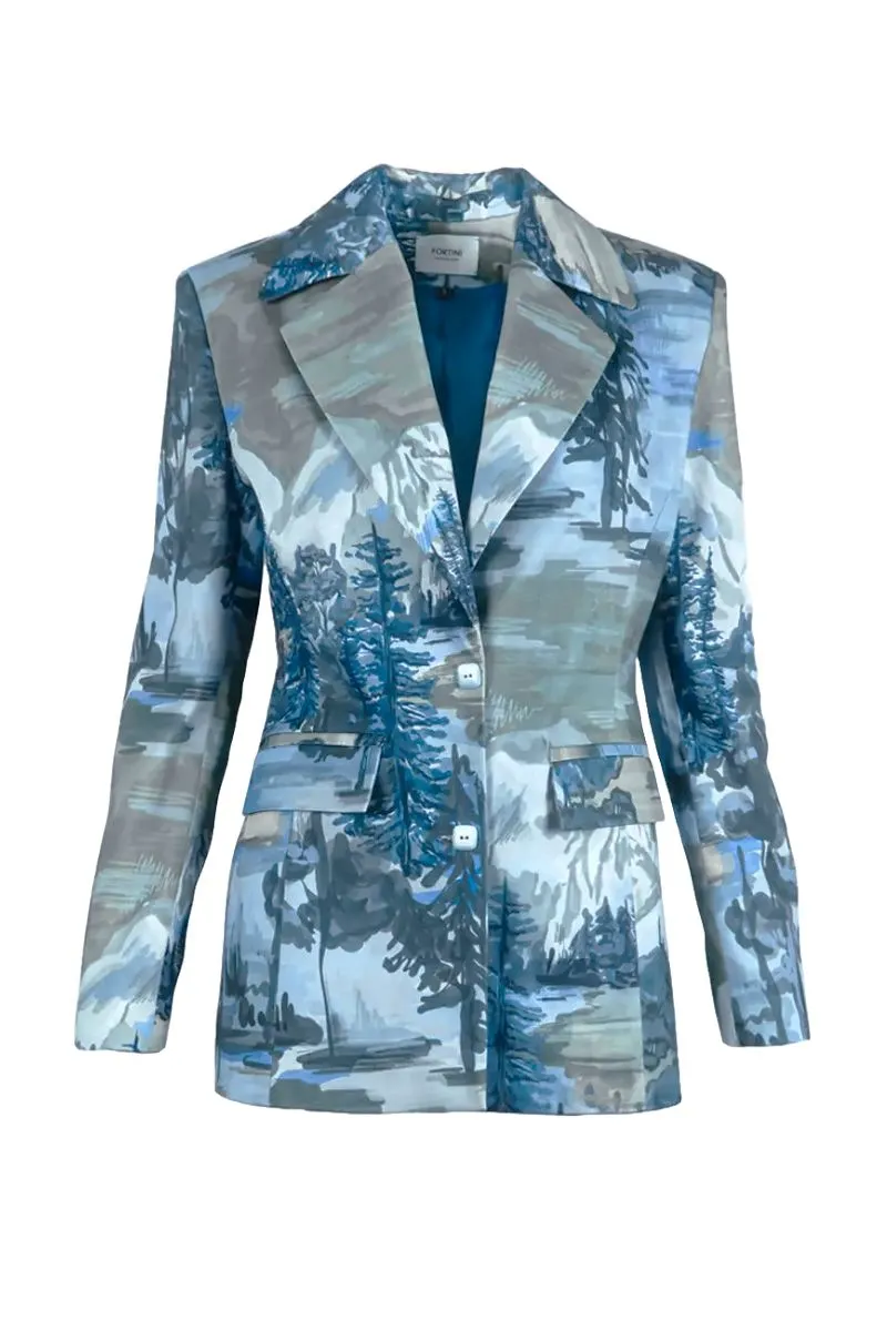 BLUE LANDSCAPE SUIT SET