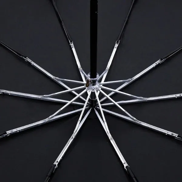 Blue Striped Folding Windproof Umbrella