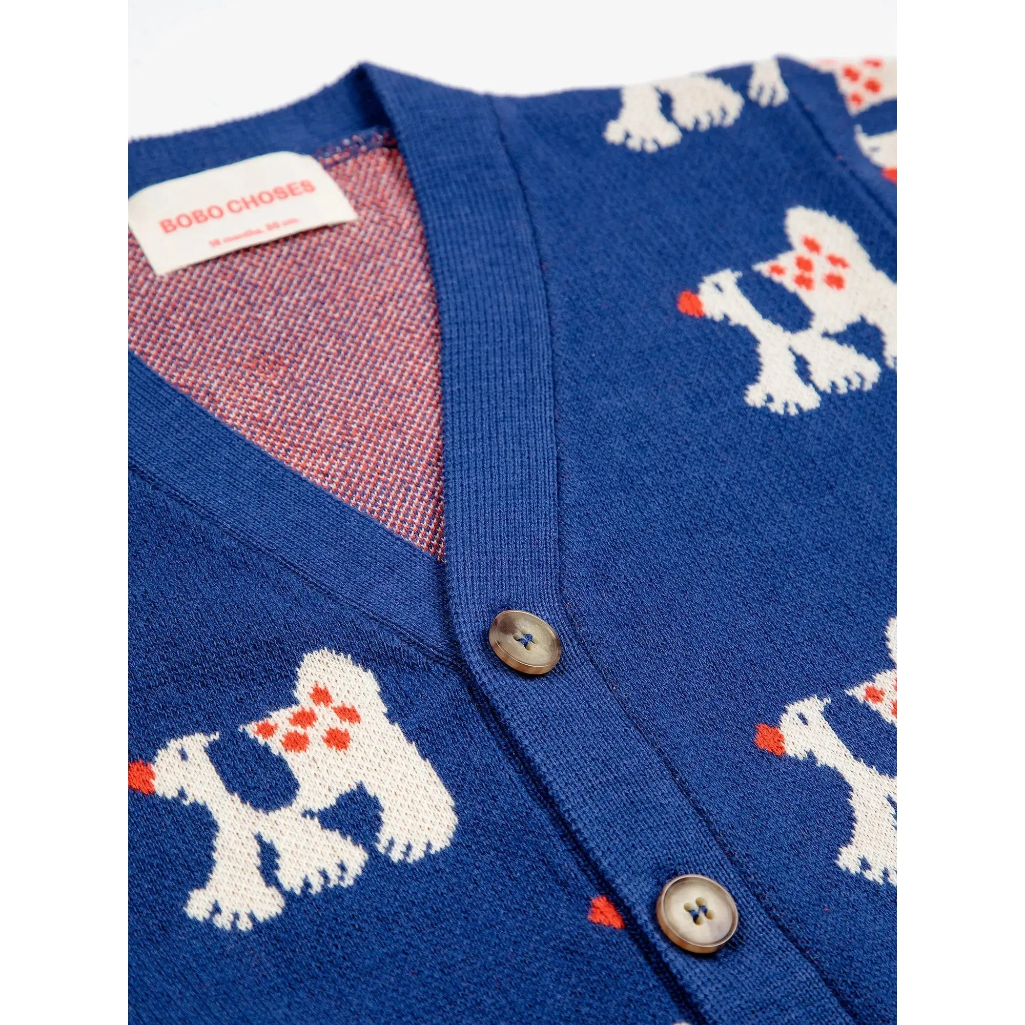 Bobo Choses Baby Fairy Dog Cardigan - Navy Blue