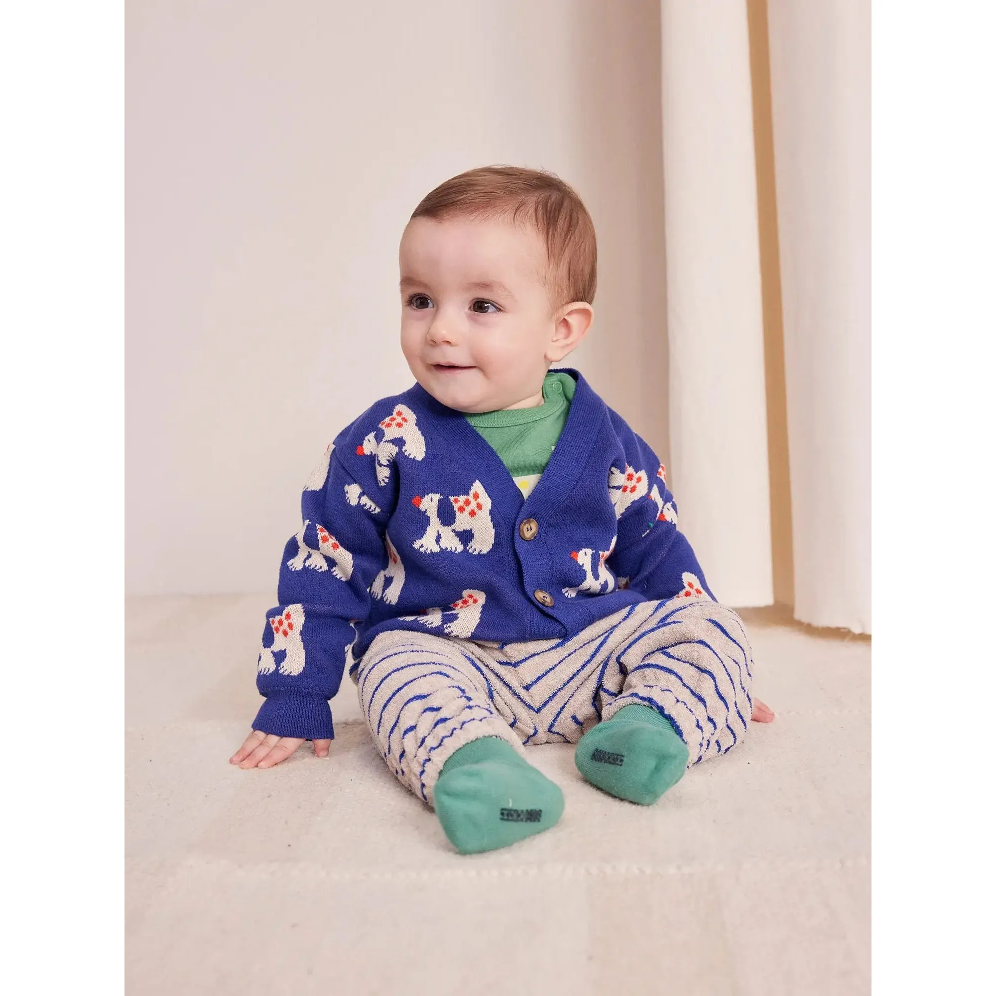 Bobo Choses Baby Fairy Dog Cardigan - Navy Blue