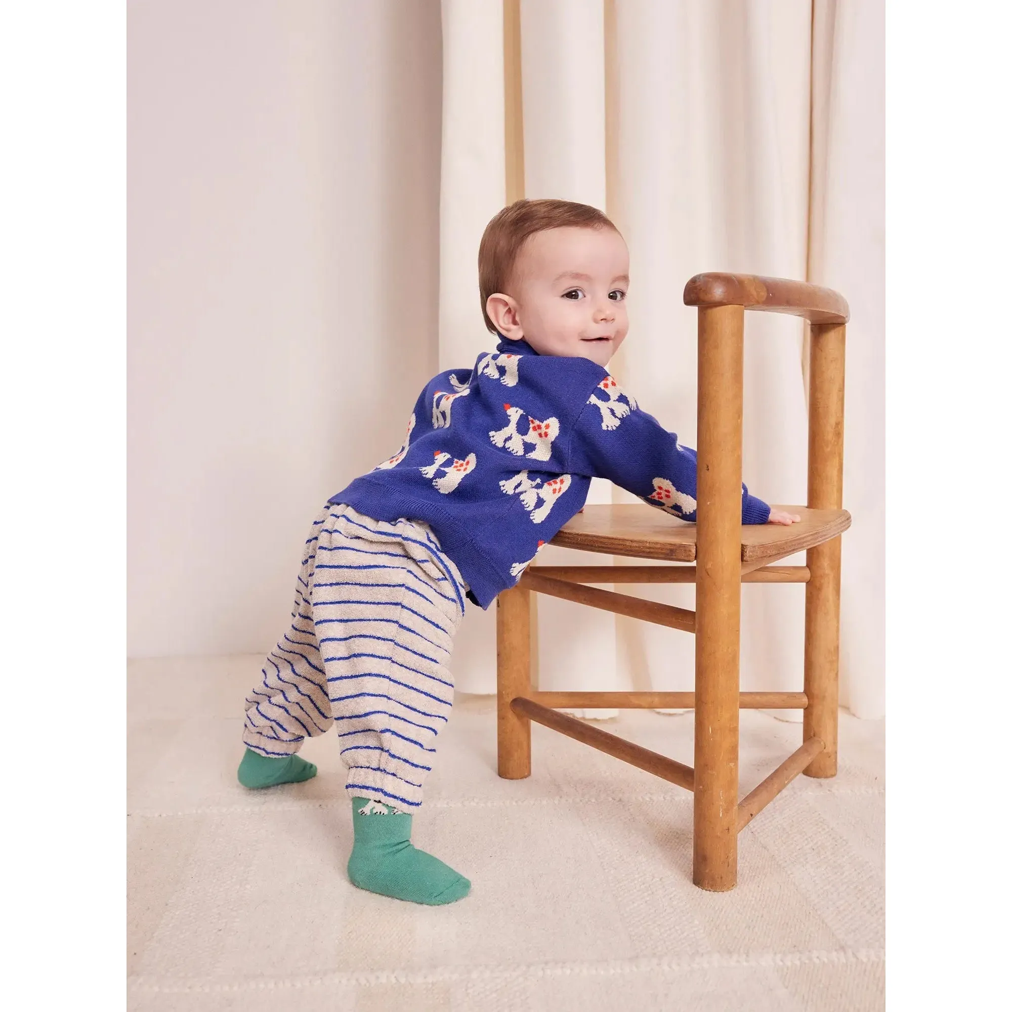 Bobo Choses Baby Fairy Dog Cardigan - Navy Blue