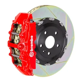 Brembo 14  Model S AWD w/ DC (Excl Plaid) Fr GT BBK 6Pis Cast 380x34 2pc Rotor Slotted Type1-Red