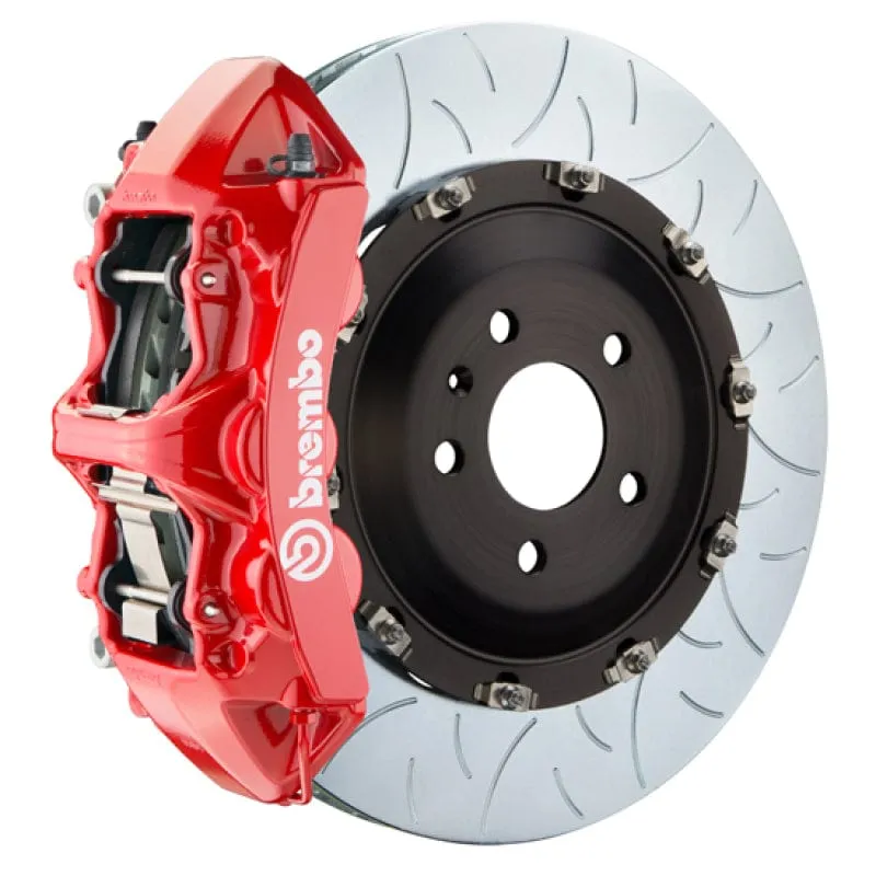 Brembo 21  Model S Plaid/Model X Plaid Fr GT BBK 6 Piston Cast 405x34 2pc Rotor Slotted Type3-Red