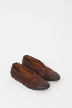 Brown Suede Coltellaccio Flat