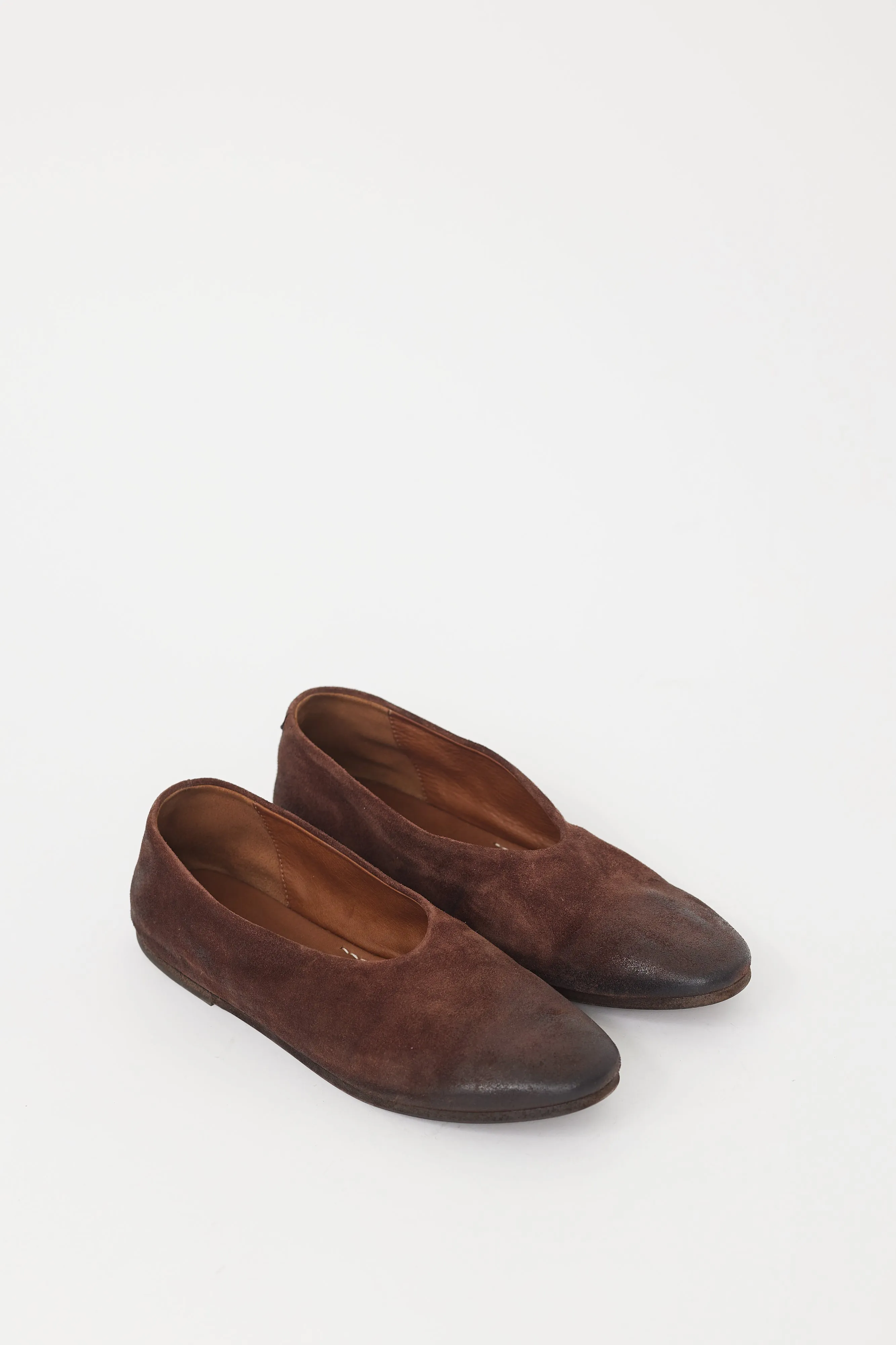 Brown Suede Coltellaccio Flat