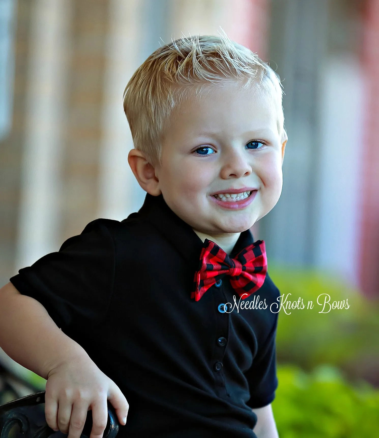 Buffalo Plaid Bow Tie, Fall, Christmas