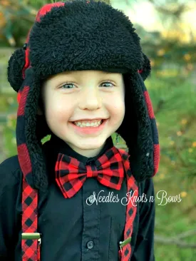 Buffalo Plaid Bow Tie, Fall, Christmas