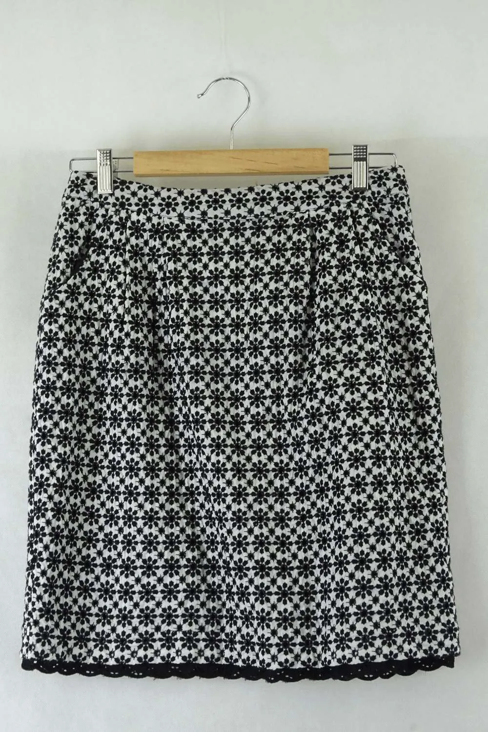 Charlie Black and White Daisy Skirt 12