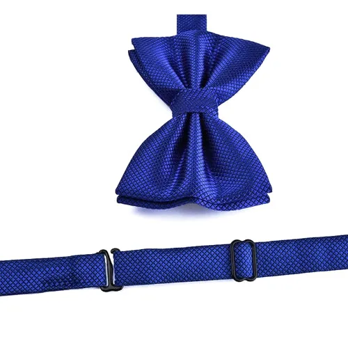 Classy Men Blue Deluxe Pre-Tied Bow Tie