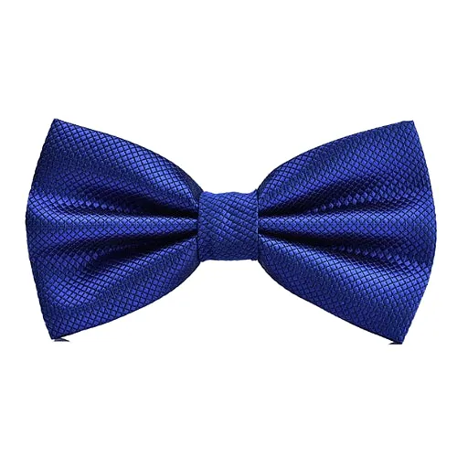 Classy Men Blue Deluxe Pre-Tied Bow Tie