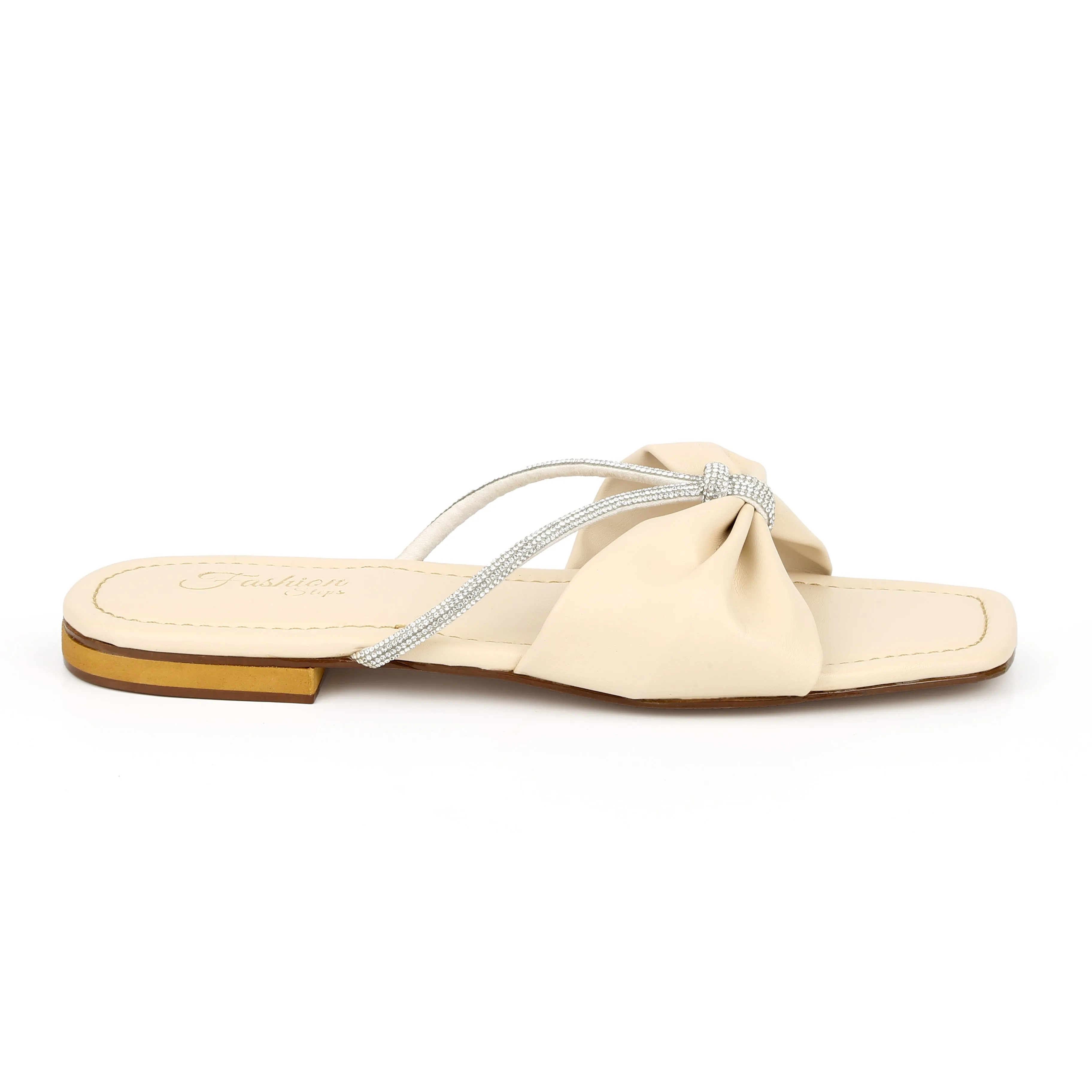 Crystal  flat slipper