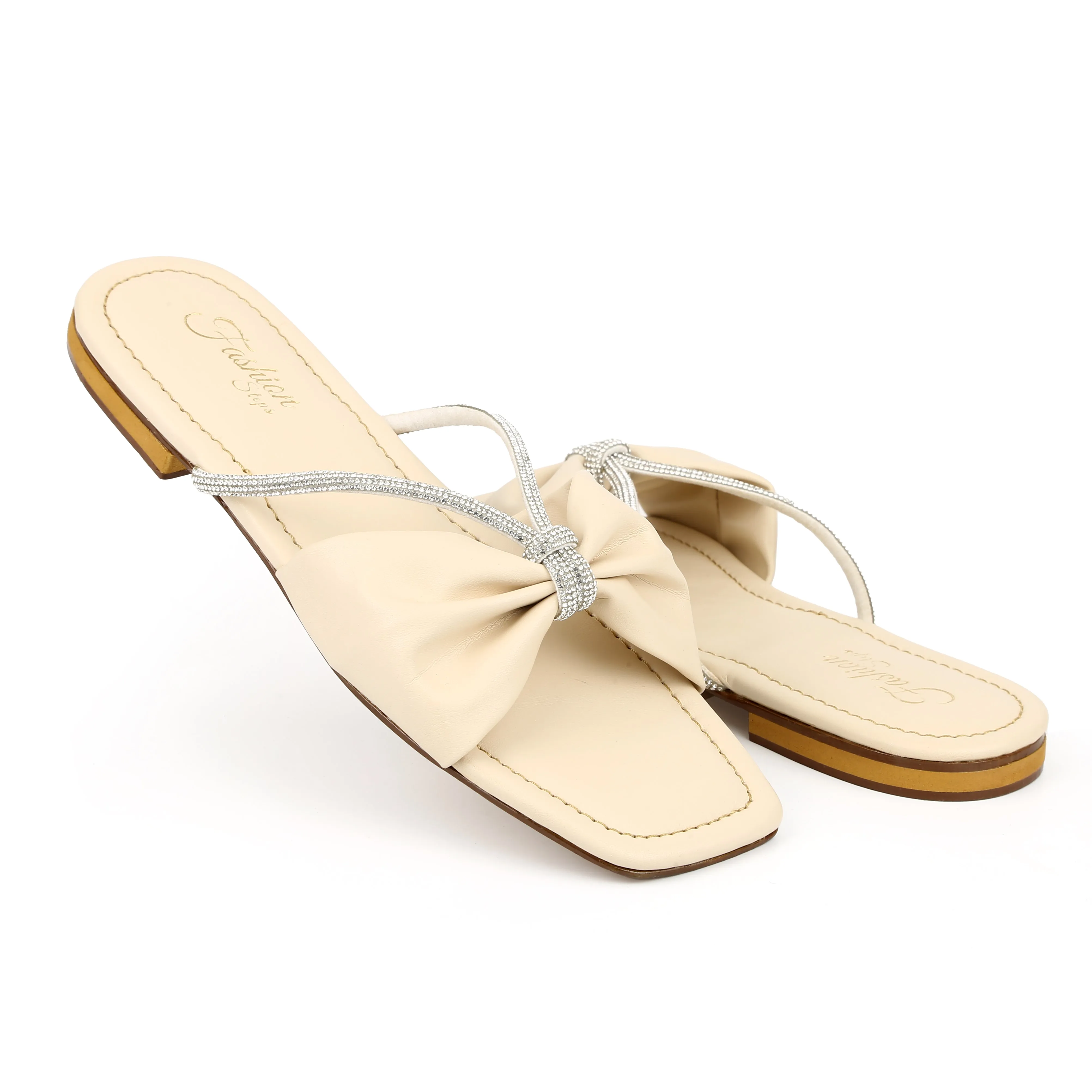 Crystal  flat slipper