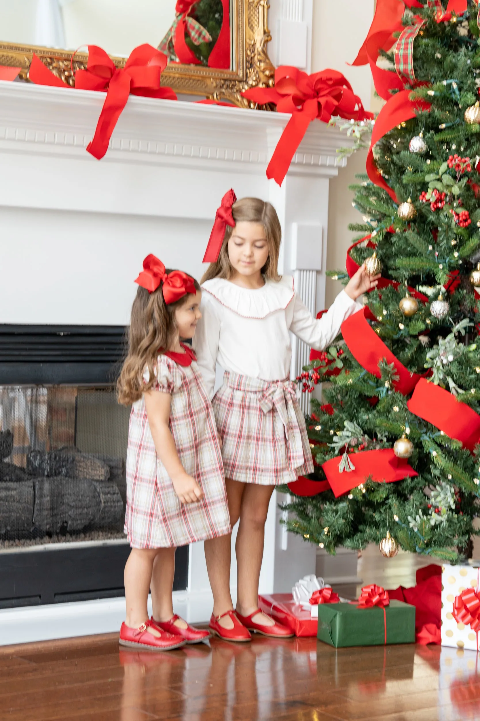 Cynthia Festive Plaid Dress
