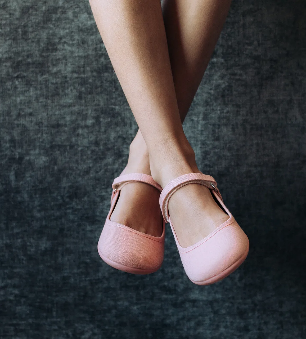 ECO-friendly Classic Canvas Mary Janes In Peach