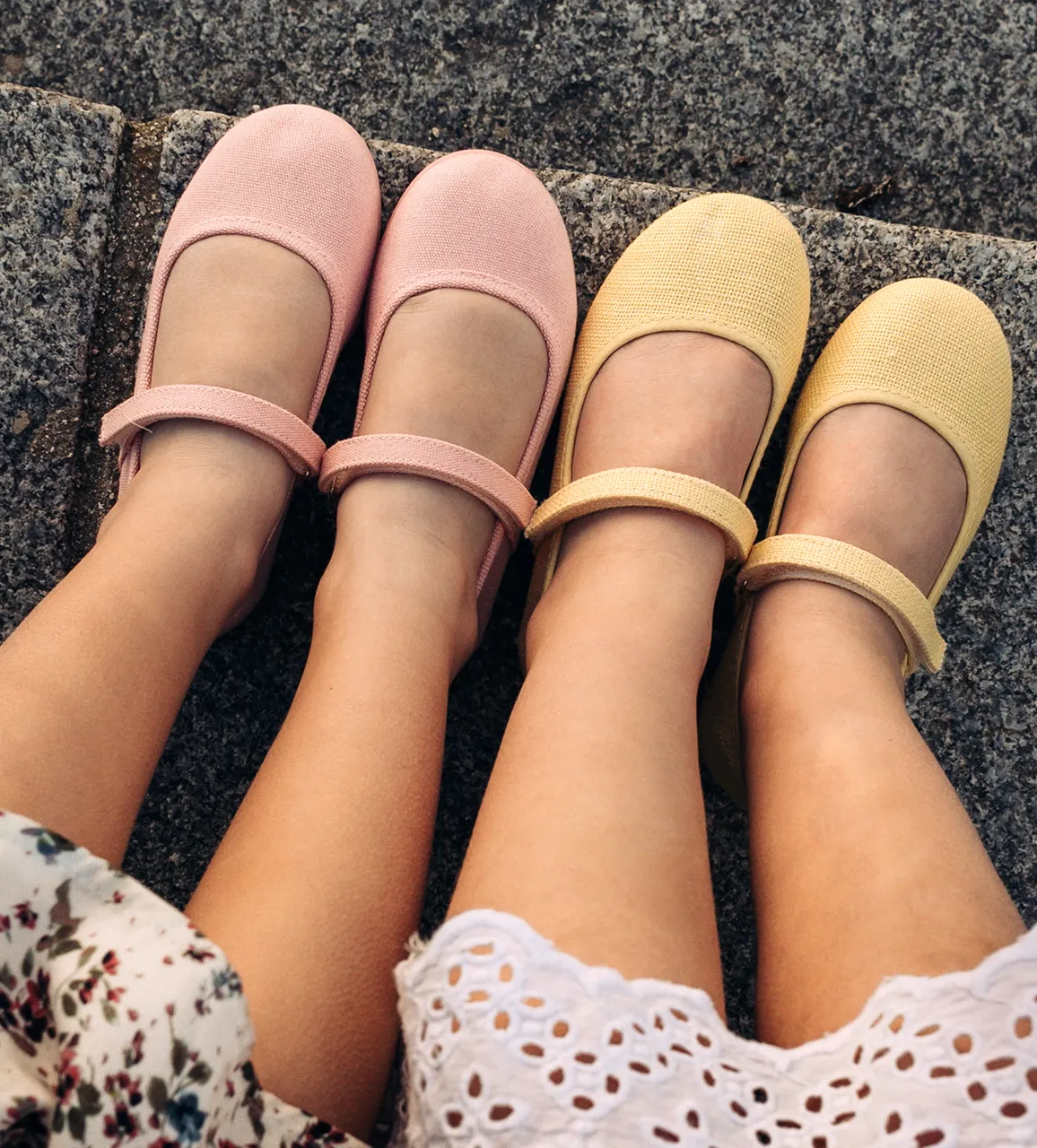 ECO-friendly Classic Canvas Mary Janes In Peach