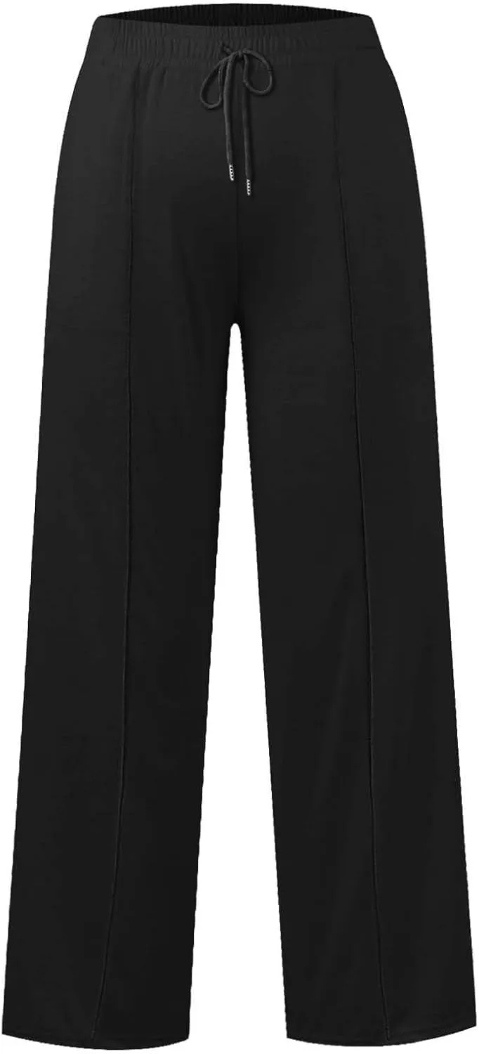 Girls Oversized Wide Leg Sweatpants Kids Baggy Straight Leg Track Pants Casual Plain Pockets Teen Straight Trousers