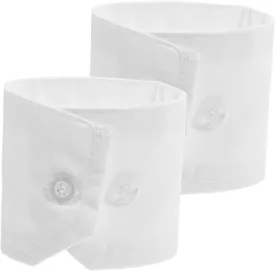 Homoyoyo White Wrist Cuffs Women Detachable Shirt Cuffs for Women Garment Fake Shirt Cuffs for Sweater Blouse Coat Suit Girls