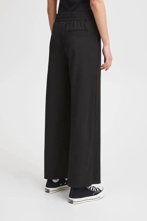 ICHI - IHKATE SUS LONG WIDE PANTS - 20118337