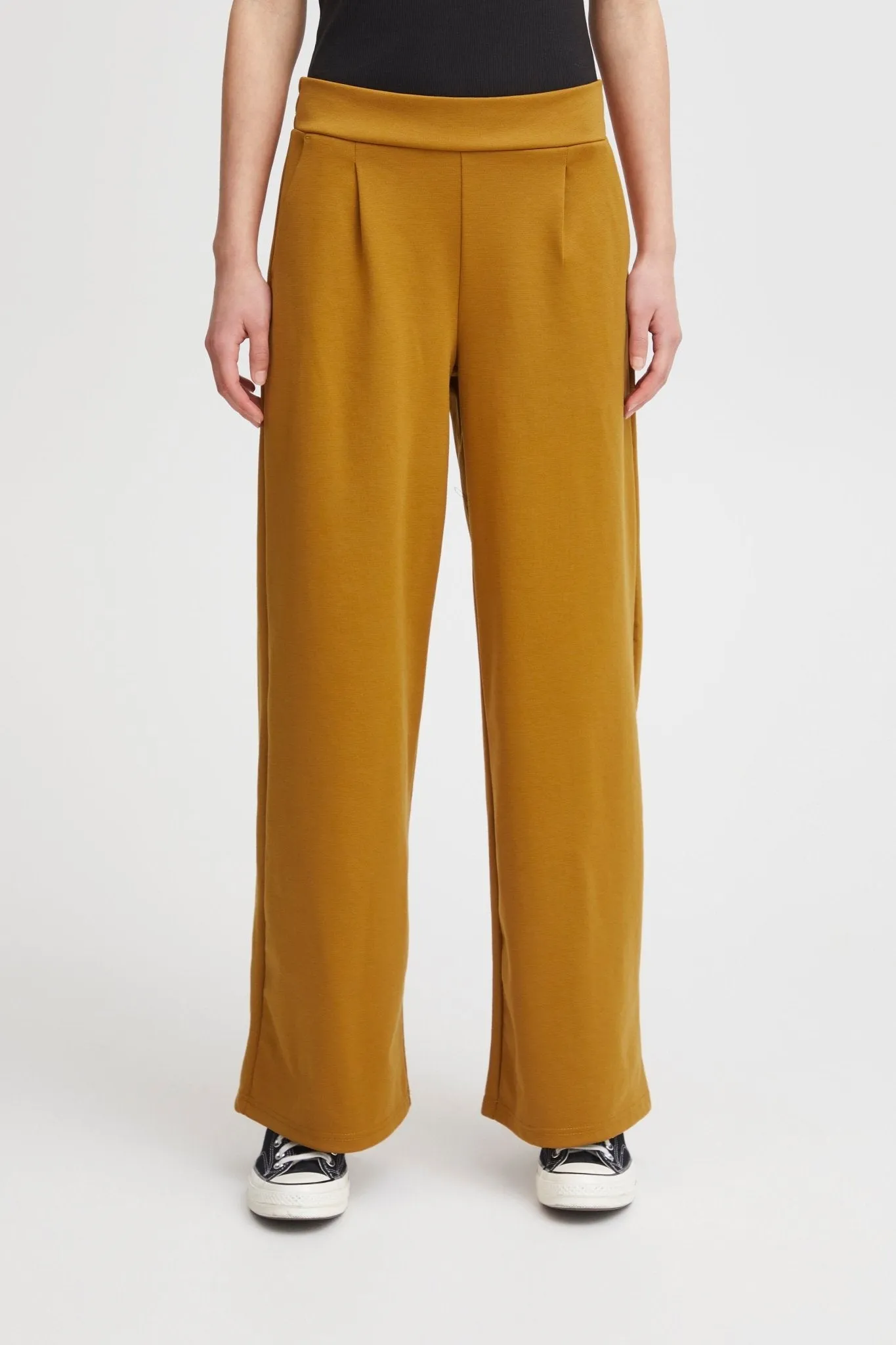 ICHI - IHKATE SUS LONG WIDE PANTS - 20118337